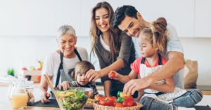 Multi-generational family in a home in Greenville and Spartanburg, SC